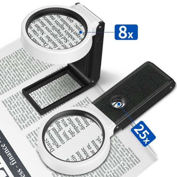 10x HD LED lit The lamp 20 Times The Elderly to Read Magnifier for Reading Desktop Magnifier 